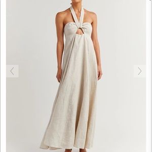 DISSH halter linen dress NWT US 8